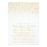 Vintage Glam Gold Confetti Bridal Shower Card