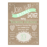 Vintage Mint Green Bridal Shower Invitation