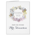 Water Succulents | Bridal Shower Thank You Card