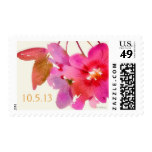 Watercolor Floral Postage Stamp