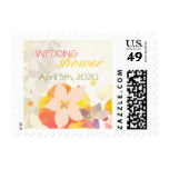 Watercolor Flowers Boho Spring Wedding Shower Stamp