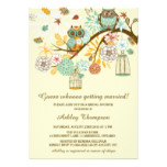 Whimsical Autumn Owls Bridal Shower Invitation