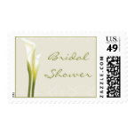 White Calla Lily Bridal Shower Stamps