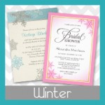 Winter Bridal Shower Invitations SQUARE feature