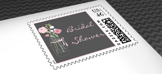 Mason Jar Bridal Shower Postage - Featured Postage Mason Jar Bridal Shower Postage