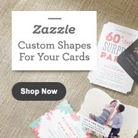 Custom Shape, Die Cut invitations