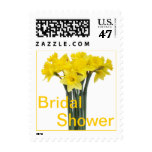 Yellow Daffodils Bridal Shower Stamp