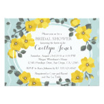 Yellow Floral Bridal Shower Invitation