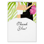 Zebra Bridal Shower Thank You Note Card